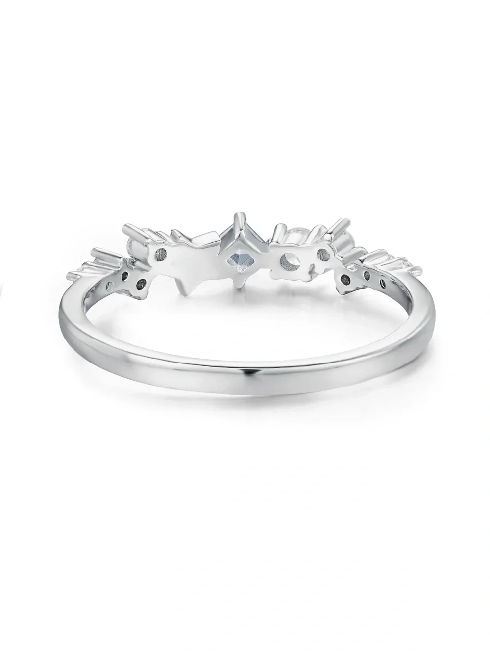 Star Inlaid Zircon Ring